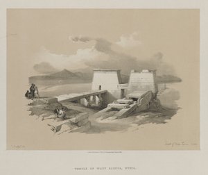 Egypte en Nubië, Deel I: Tempel van Wady Saboua, Nubië door Louis Haghe