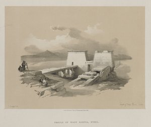 Egypte en Nubië, Deel I: Tempel van Wady Saboua, Nubië, 1846 door Louis Haghe