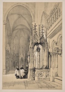 Schetsen in België en Duitsland, Eerste Serie, De Heilige Bron in de Kathedraal van Ratisbon door Louis Haghe