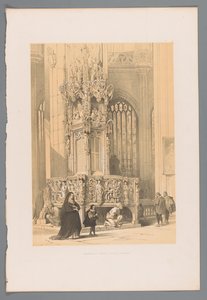 Tabernakel in de Sint-Laurentiuskerk te Neurenberg door Louis Haghe