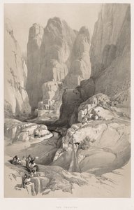 Het Heilige Land, Syrië, Idumea, Arabië, Egypte & Nubië (Vol. III): Ingang naar Petra