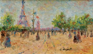 Parijs, de Eiffeltoren door Louis Hayet