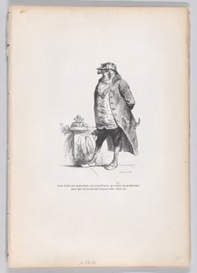 Dit oude hof heeft blijkbaar een oude valk... uit Scènes uit het Privé en Publieke Leven, ca. 1837-47