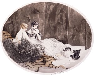 Gemorste melk door Louis Icart