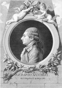 Portret van de componist Antonio Sacchini 1730-1786, 1781