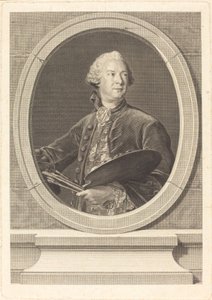Louis Tocque door Louis Jacques Cathelin after Jean Marc Nattier