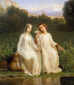 Het gedicht van de ziel; Virginitas door Louis Janmot