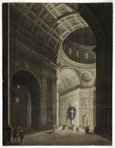Uitzicht op kruising in Sint Pieter door Louis Jean Desprez