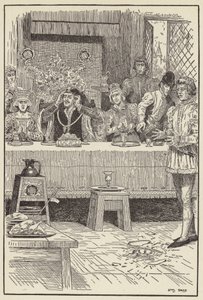 Een pijl kwam fluitend door het open raam door Louis John Rhead