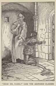 Hoor mij, Isabel! zei de geagiteerde Claudio door Louis John Rhead