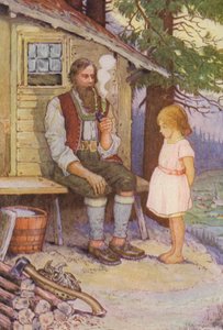 Illustratie voor Heidi door Johanna Spyri door Louis John Rhead