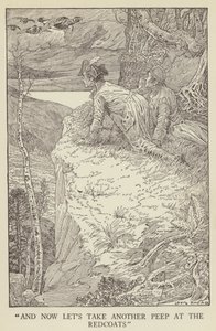 Illustratie voor Kidnapped door Robert Louis Stevenson door Louis John Rhead
