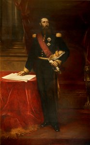 Portret van Leopold II 1835-1909, Koning der Belgen, c. 1870