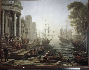 Haven met de inscheping van Sint Ursula