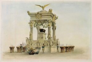 De kist van Napoleon I Bonaparte (1769-1821) in de kerk van Les Invalides (Parijs, Frankrijk)