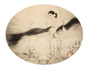 La Dame aux Camelias, 1927 door Louis Justin Laurent Icart