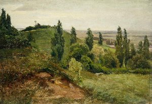 De Westelijke Helling van de Doernberg, nabij Kassel door Louis Kolitz