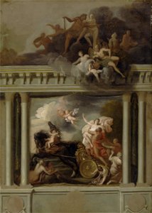 De verkrachting van Proserpina, ontwerp voor de trap van Devonshire House, Londen, c.1704