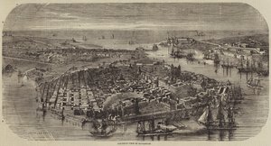 Vogelvlucht Uitzicht op Havanna door Louis Le Breton