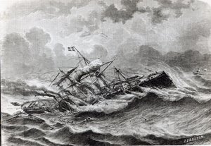 De ramp met de Great Eastern in september 1861 door Louis Le Breton