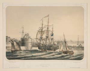 Amerikaans stoomschip (Entree van Le Havre)
