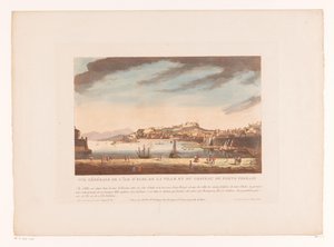 Gezicht op Portoferraio door Louis Lecoeur
