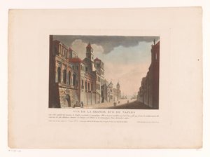 Gezicht op een straat in Napels