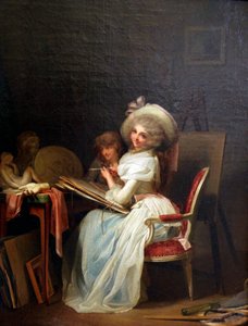 Een schilder, ca. 1785 door Louis Leopold Boilly