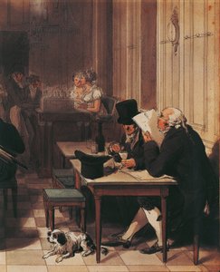 Interieur van café rond 1815