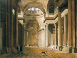 Interieur van het Pantheon in Parijs door Louis Leopold Boilly