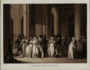De Galerijen van het Palais Royal, 1809