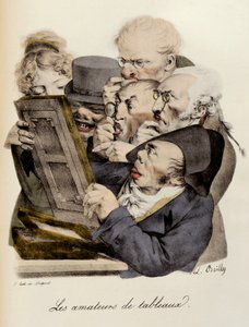 Liefhebbers van schilderijen Gravure door Louis-Leopold Boilly door Louis Leopold Boilly