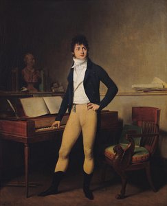 Portret van de componist François-Adrien Boieldieu 1775-1834, 1800 door Louis Leopold Boilly
