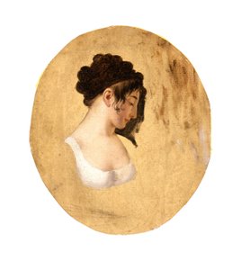 Profiel van het hoofd van een jonge vrouw, ca. 1794 door Louis Leopold Boilly