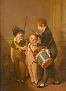 Louis-Léopold Boilly - Mijn kleine soldaten door Louis Leopold Boilly