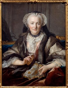 Portret van Madame Dange door Louis Tocqué