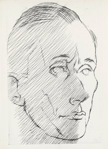 Portret van Marc Chadourne door Louis Marcoussis