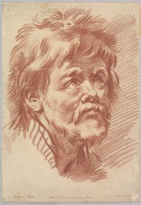 Hoofd van een oude man door Louis Marin Bonnet