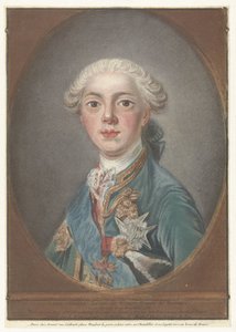 Portret van Louis Stanislas Xavier de France door Louis Marin Bonnet