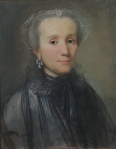 Portret van een vrouw uit de Poolse adel, 1776