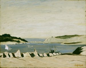 Kustscène, 1909 door Louis Michel Eilshemius