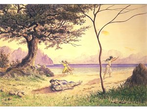 De Redding, ca. 1900 door Louis Michel Eilshemius
