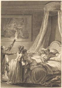 Le gascon puni door Louis Michel Halbou and Antoine Jean Duclos after Jean Honoré Fragonard