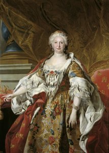 Spaans: Isabel Farnesio, reina de España Officieel portret van koningin Isabel de Farnesio door Louis Michel van Loo