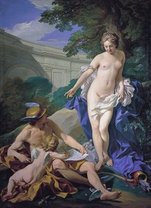 Venus, Mercurius en Liefde door Louis Michel van Loo
