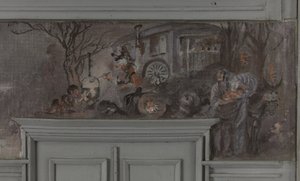 Le repas des comédiens - Model voor de eetkamer van Jean Coquelin, Villa Longchamp, Neuilly, circa 1900