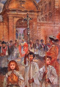 Plechtige processie in Frejus ter ere van Sint Leonce