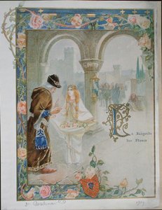 St. Rosalina van Villeneuve (1267-1329) c.1900 door Louis Ollier