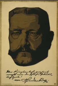 Portret van General Field Marshall Paul von Hindenburg