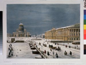 De Sint-Isaac kathedraal en het Senaatsplein in Sint-Petersburg